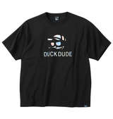 b-one-soul DUCK DUDEエンボス半袖Tシャツ ブラック