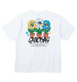 b-one-soul DUCK DUDEフラワークレヨン半袖Tシャツ ホワイト