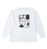 OUTDOOR PRODUCTS 天竺長袖Tシャツ ホワイト