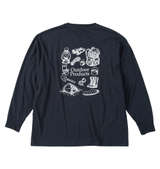 OUTDOOR PRODUCTS 天竺長袖Tシャツ ネイビー