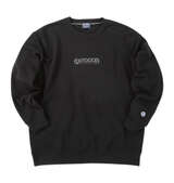 OUTDOOR PRODUCTS 裏起毛クルートレーナー ブラック