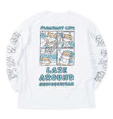 NECOBUCHI-SAN 天竺長袖Tシャツ ホワイト