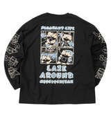 NECOBUCHI-SAN 天竺長袖Tシャツ ブラック