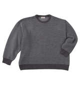 PLES 7Gガーター天竺クルーネックセーター グレー