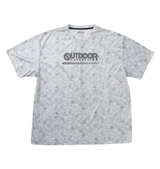 OUTDOOR PRODUCTS DRYメッシュ総柄半袖Tシャツ グレー