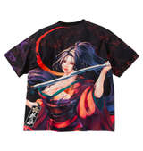 絡繰魂抜刀娘 穂乃花三日月桜半袖Tシャツ ブラック