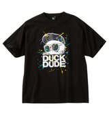 b-one-soul DUCK DUDEスプラッシュロゴ半袖Tシャツ ブラック