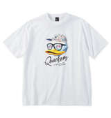 b-one-soul DUCK DUDEフェイスクワック半袖Tシャツ ホワイト