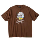 b-one-soul DUCK DUDEフェイスクワック半袖Tシャツ ブラウン