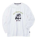 OUTDOOR PRODUCTS 天竺長袖Tシャツ ホワイト