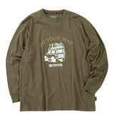 OUTDOOR PRODUCTS 天竺長袖Tシャツ カーキ