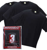 MANCHES クルーTシャツ3枚パック ブラック