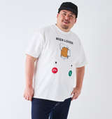 YOIDORE Beer Incoming Call半袖Tシャツ ホワイト