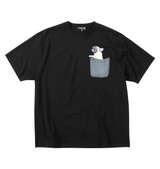 RIMASTER VISION 天竺トリックアート半袖Tシャツ ブラック