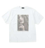 RIMASTER VISION 天竺トリックアート半袖Tシャツ ホワイト