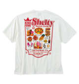 SHELTY 天竺プリントポケット付半袖Tシャツ オフホワイト