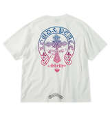 SHELTY 天竺グラデーションプリントポケット付半袖Tシャツ オフホワイト