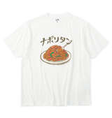 レトロプリント ナポリタン半袖Tシャツ ホワイト