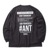 ANT INDUSTRIAL DESIGN 天竺長袖Tシャツ チャコール