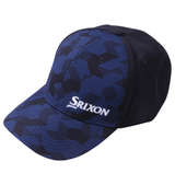 SRIXON グラスイメージドットプリントキャップ ブルー×ネイビー