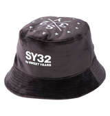 SY32 by SWEET YEARS ベロア3レイヤーハット ブラック