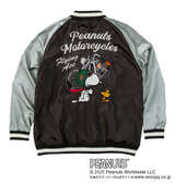 FLAGSTAFF×PEANUTS スヌーピーコラボリバーシブルスカジャン ブラック