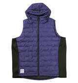 EVERLAST 脇切替防風フードベスト ネイビー