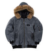 DCSHOES 26FUR HOOD FLIGHTジャケット ブラック