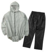 THE ROOTS リュックインレインスーツDX ライトグレー×ブラック