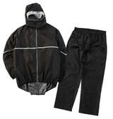 THE ROOTS リュックインレインスーツDX ブラック×ブラック