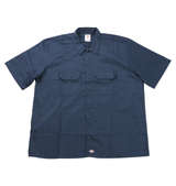 DICKIES 1574半袖ワークシャツ ダークネイビー