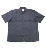DICKIES 1574半袖ワークシャツ チャコール