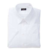 MANCHES COLLECTION レギュラーカラー半袖シャツ ホワイト