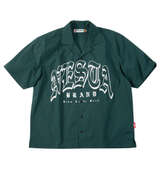 NESTA BRAND オープンカラー半袖シャツ グリーン