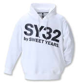 SY32 by SWEET YEARS ビッグロゴプルパーカー ホワイト