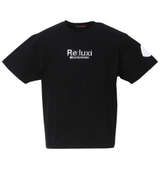 Re:luxi スクリプトアーチ半袖Tシャツ ブラック