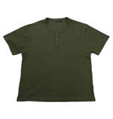 Mc.S.P ワッフルヘンリーネック半袖Tシャツ カーキ