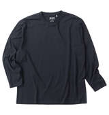 Mc.S.P オーガニックコットンクルーネック長袖Tシャツ ブラック