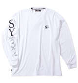 SY32 by SWEET YEARS ミニシンボリックマーク長袖Tシャツ ホワイト