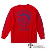 TOM and JERRY 天竺プリント長袖Tシャツ レッド
