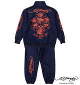 Ed Hardy プリントジャージセット ネイビー