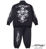 Ed Hardy プリントジャージセット ブラック