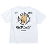 Bear Aura T/C天竺サガラ刺繍半袖Tシャツ ホワイト