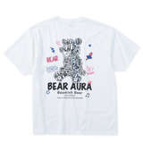 Bear Aura T/Cホログラムプリント半袖Tシャツ ホワイト
