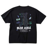 Bear Aura T/Cホログラムプリント半袖Tシャツ ブラック