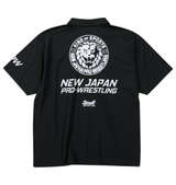 SOUL SPORTS×新日本プロレス ドライメッシュ半袖BDポロシャツ ブラック