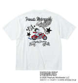 FLAGSTAFF×PEANUTS スヌーピーコラボ半袖Tシャツ ホワイト