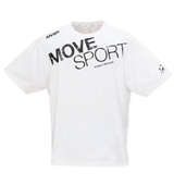 MOVESPORT ビッグロゴ半袖Tシャツ ホワイト