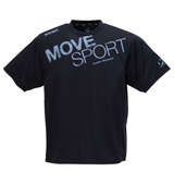 MOVESPORT ビッグロゴ半袖Tシャツ ネイビー