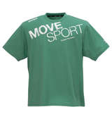 MOVESPORT ビッグロゴ半袖Tシャツ グリーン